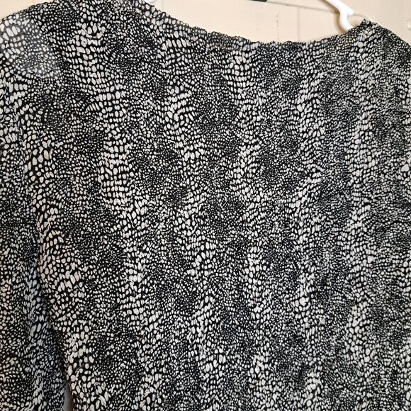 Alberto Makali Women Combo Top Sheer Size S Embellished Black White - Picture 10 of 10